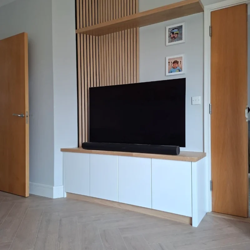 Custom Media Wall Carpentry