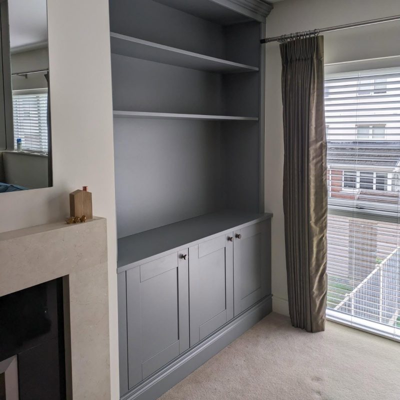 Bespoke alcove unit installed by SMD carpenty Dublin